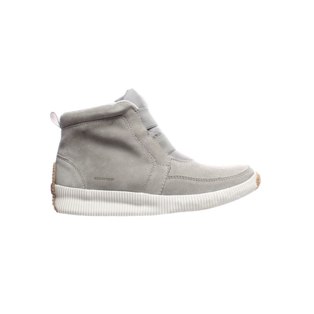 Sorel Grey Suede Waterproof High-Top Heeled Boots